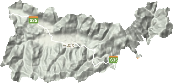 三溪鄉地形圖