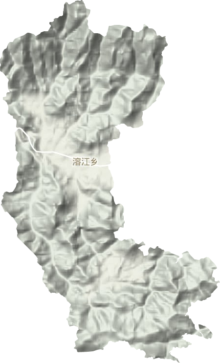 溶江鄉地形圖
