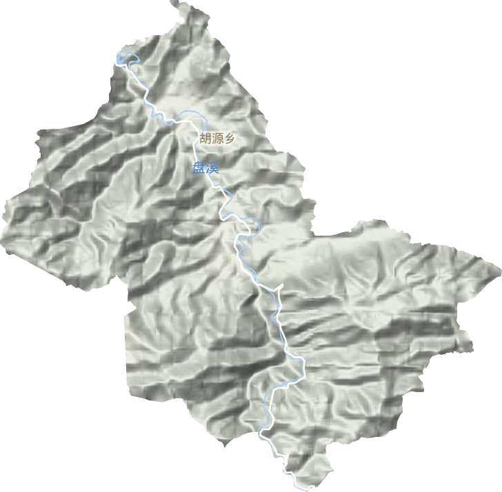 胡源鄉地形圖