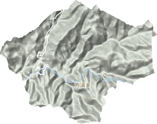 方溪鄉地形圖