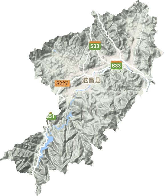 妙高街道地形圖