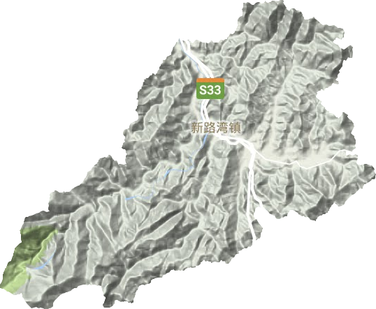 新路灣鎮(zhèn)地形圖