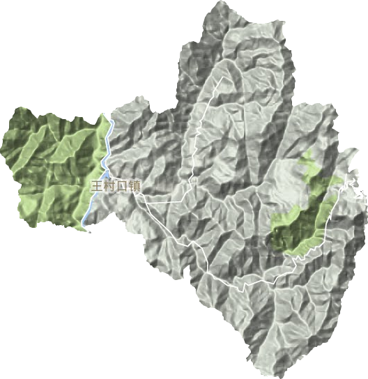 王村口鎮(zhèn)地形圖