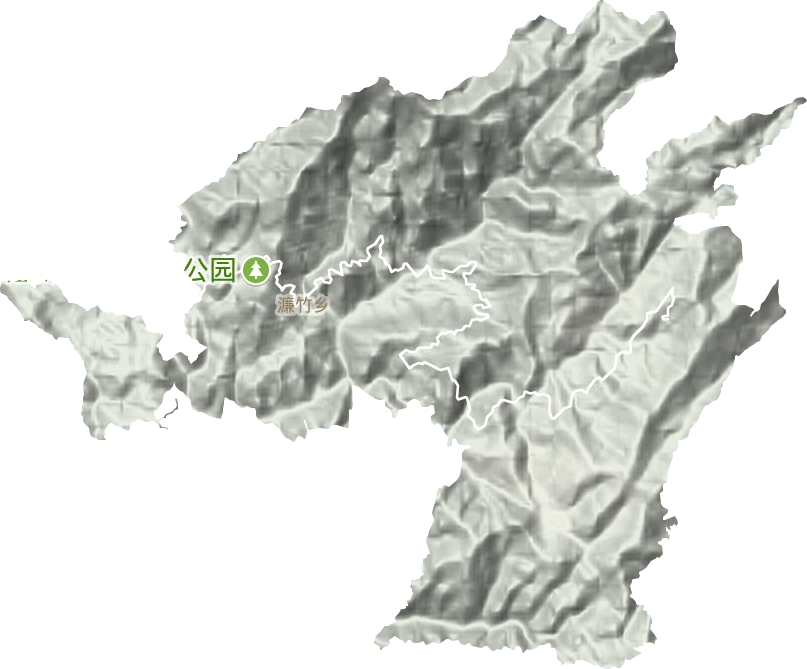 濂竹鄉(xiāng)地形圖