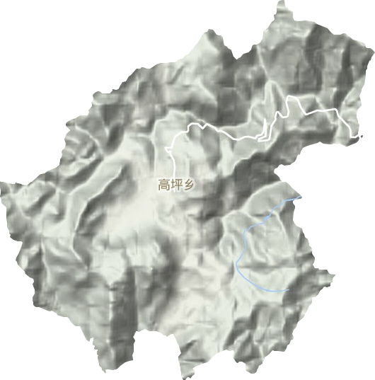 高坪鄉地形圖