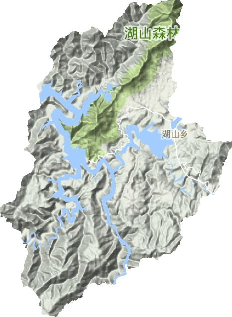 湖山鄉地形圖