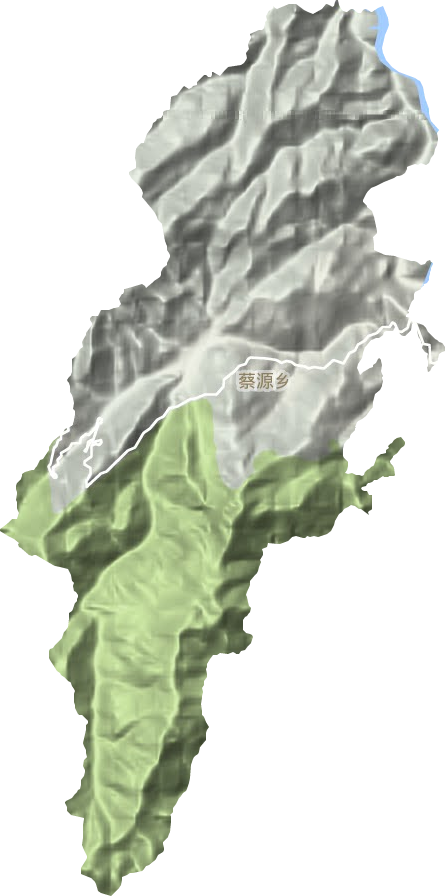 蔡源鄉地形圖