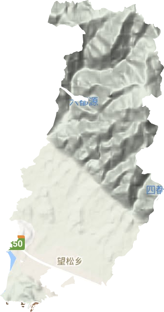 望松街道地形圖