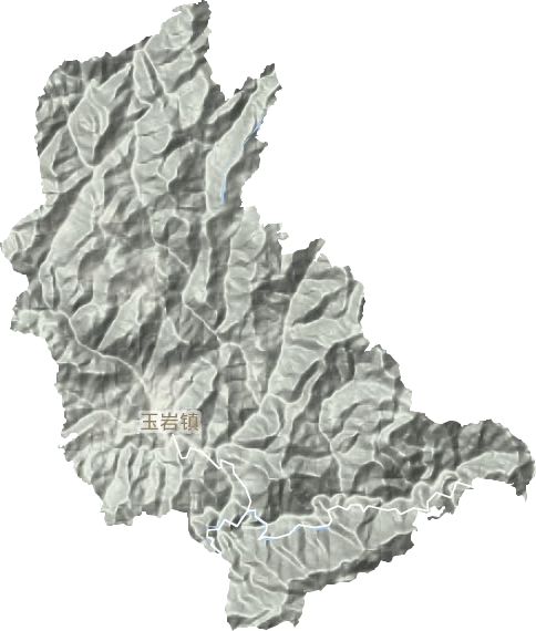玉巖鎮地形圖