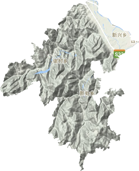 新興鎮地形圖
