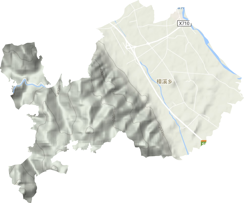 樟溪鄉(xiāng)地形圖