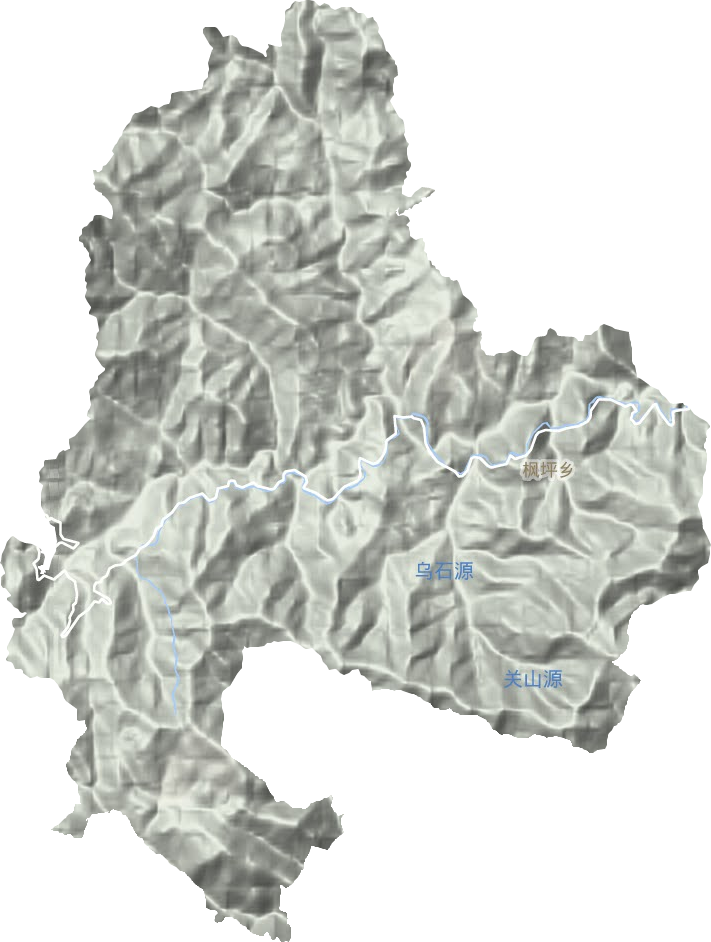 楓坪鄉(xiāng)地形圖