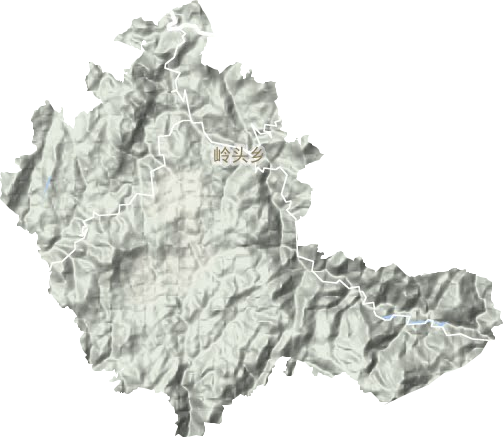 嶺頭鄉地形圖