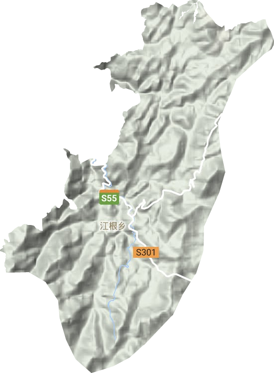 江根鄉地形圖