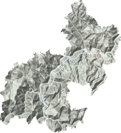 沙灣鎮地形圖
