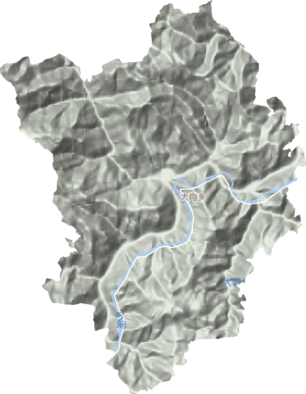 大均鄉地形圖