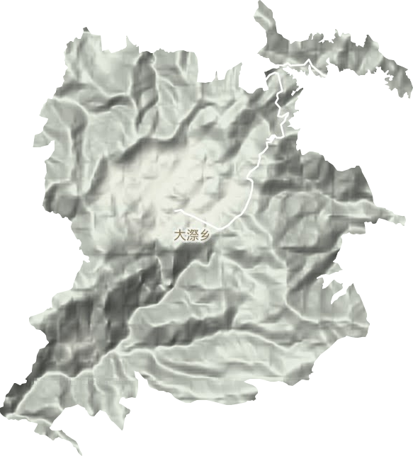 大漈鄉地形圖