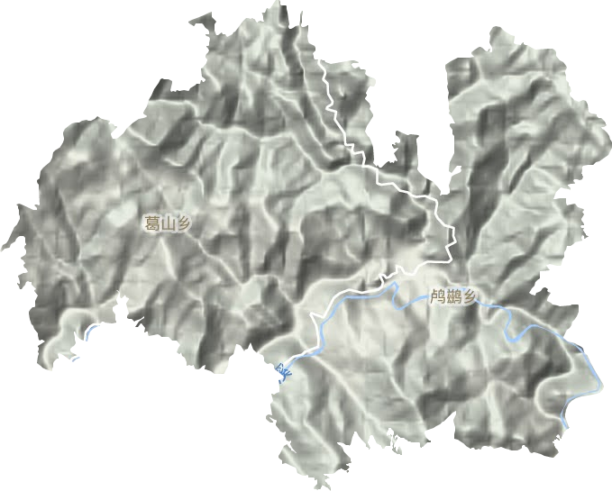 鸕鶿鄉地形圖