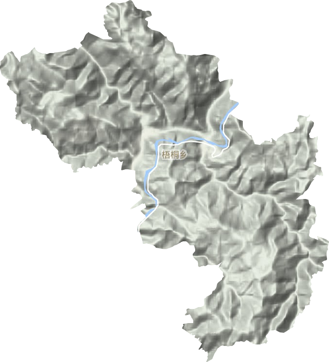 梧桐鄉地形圖