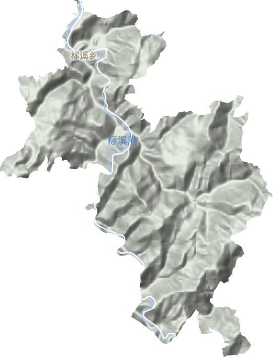 標溪鄉地形圖