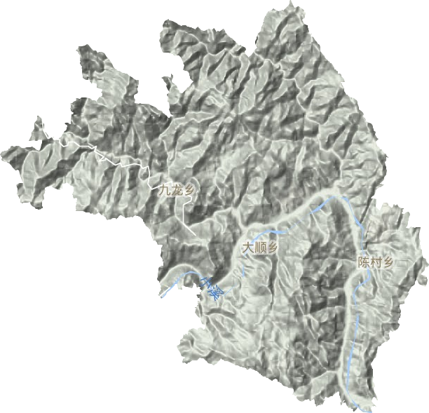 九龍鄉(xiāng)地形圖