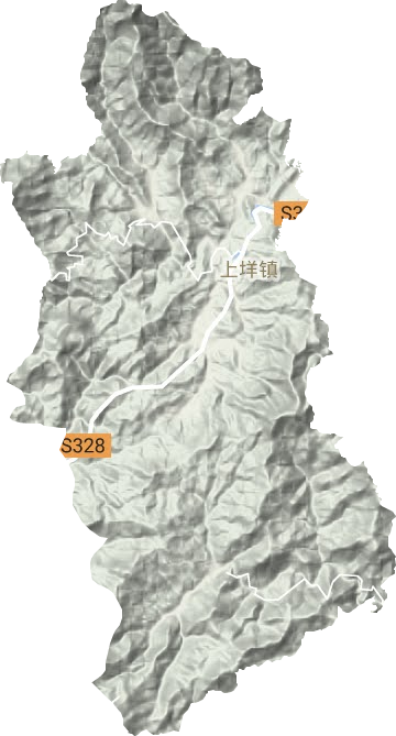 上垟鎮地形圖