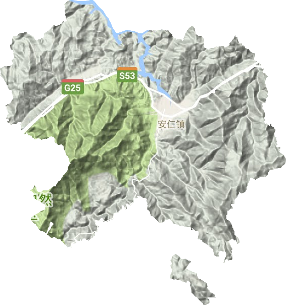 安仁鎮地形圖