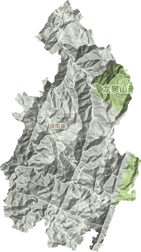 屏南鎮地形圖