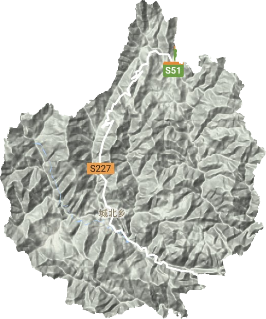 城北鄉(xiāng)地形圖