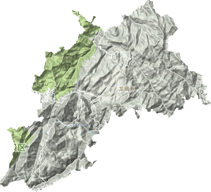 龍南鄉地形圖