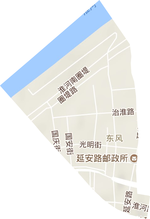 東風街道地形圖
