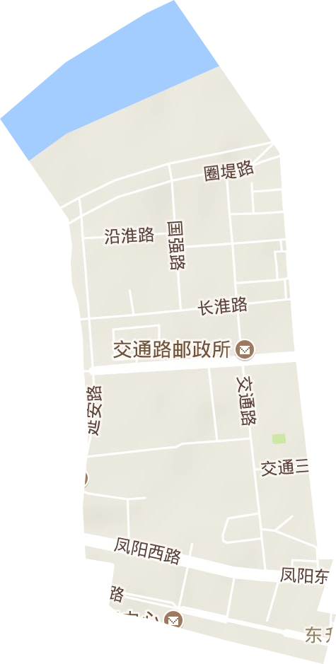 治淮街道地形圖