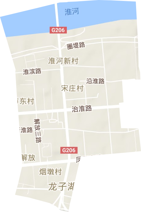 解放街道地形圖