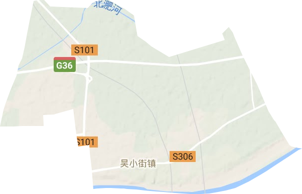 吳小街鎮(zhèn)地形圖