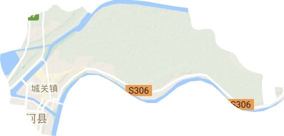 城關鎮地形圖