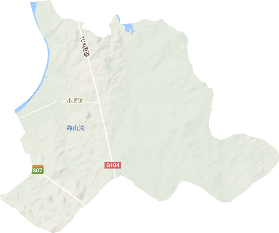 小溪鎮地形圖
