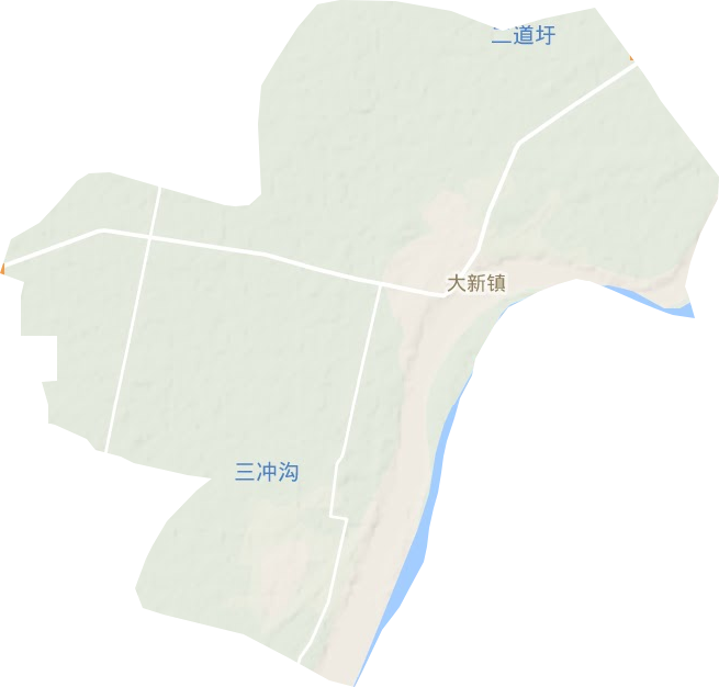 大新鎮地形圖