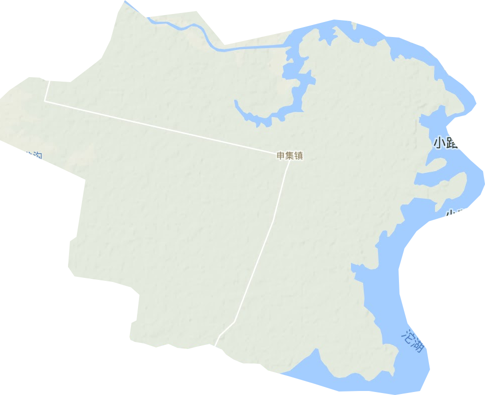 申集鎮地形圖