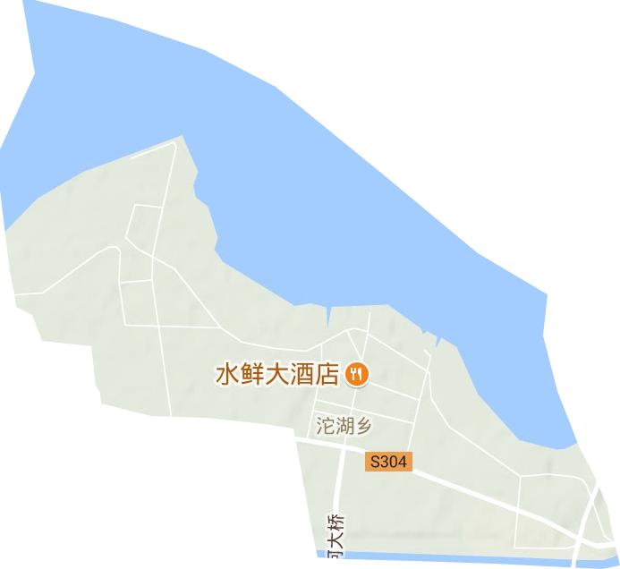 沱湖鄉地形圖
