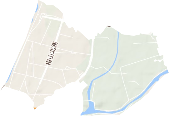 清水河街道地形圖