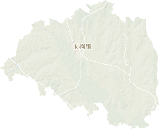 孫崗鎮地形圖
