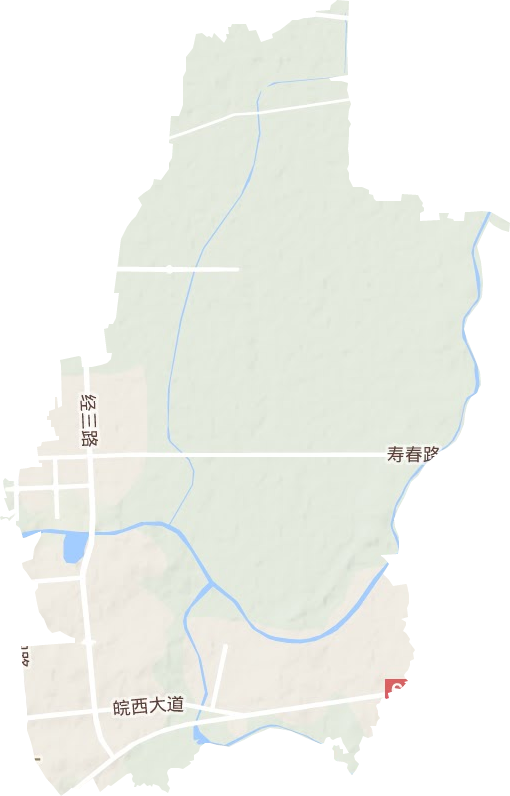 六安經濟開發區地形圖