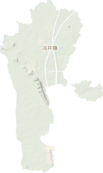 馮井鎮地形圖