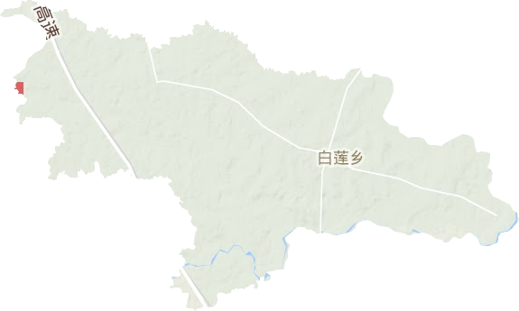 白蓮鄉(xiāng)地形圖