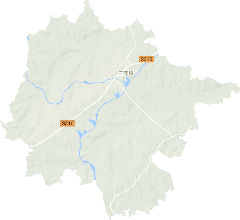 三元鄉地形圖