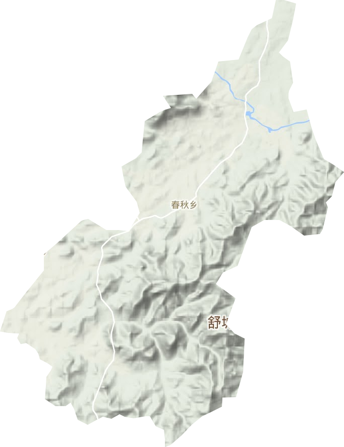 春秋鄉(xiāng)地形圖