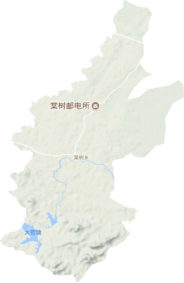 棠樹鄉地形圖