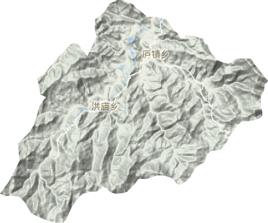 廬鎮鄉地形圖