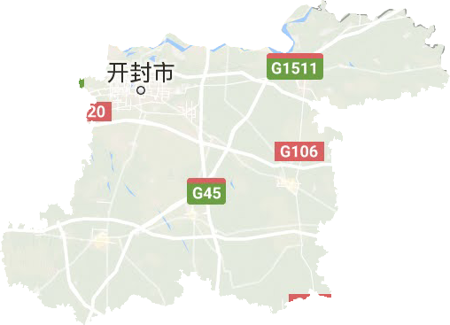 開封市地形圖