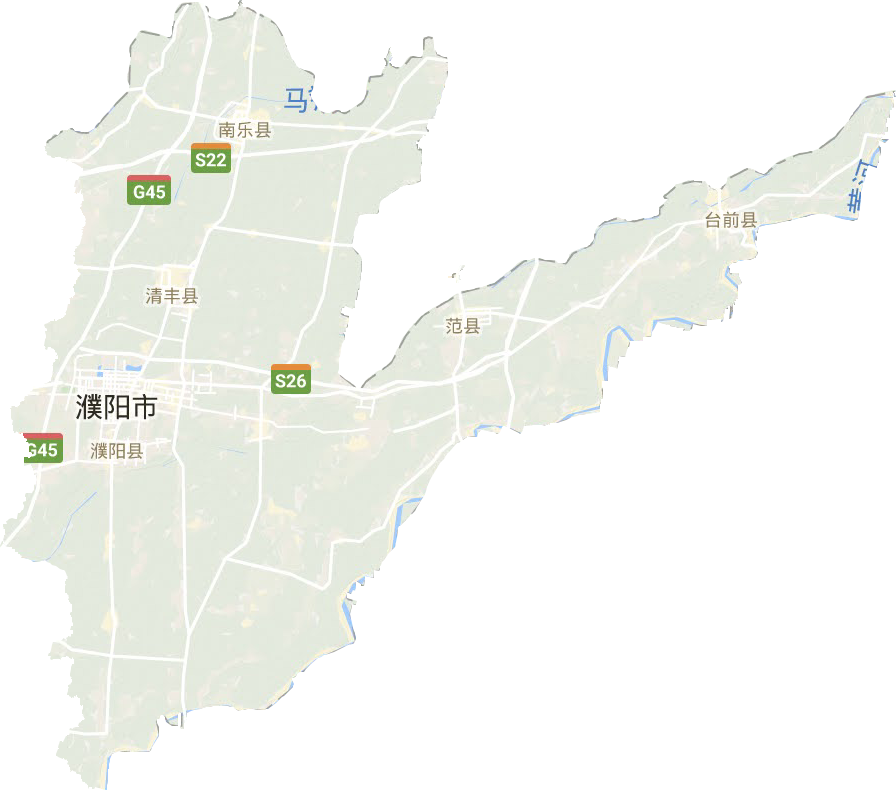 濮陽(yáng)市地形圖